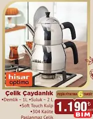 HİSAR OPTİMA ÇELİK ÇAYDANLIK